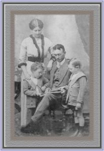 Robert Blackley, Dagma, and their sons Robert and Leslie