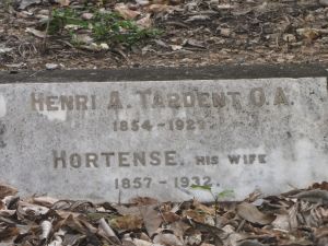 Tardent, Alexis Tardent, and Hortense (nee Tardent)
(Stone only)