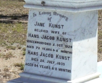 Kunst, Hans Jacob and Jane (nee Allen)