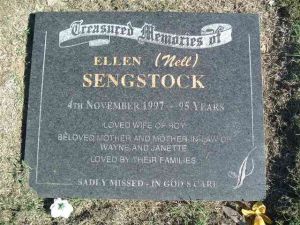 Sengstock, Ellen May (Nell) - Nee Pioch