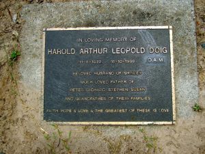 Doig, Harold Arthur Leopold. O.A.M