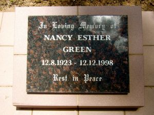 Green, Nancy Esther