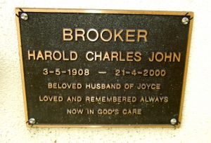 Harold Charles John  Brooker