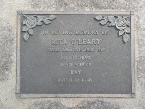 O'Leary, Rita Mrs