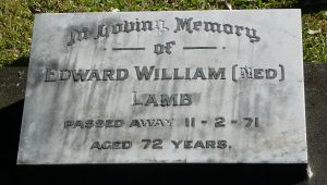 Lamb, Edward William, died 11th February 1971