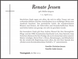 Renate Jessen (geb. Müller-Jürgens