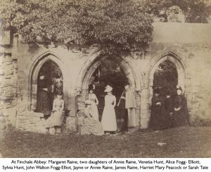 John and Sylvia Fogg-Elliot and various relatives as per caption