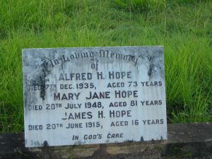 Alfred H. Hope and Mary Jane Hope
