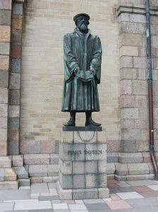 Hans Tausen statue in Ribe, Denmark