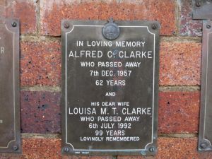 Alfred C. Clarke and Louisa Mary Teresa Clarke