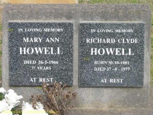 Richard Clyde Howell and Mary Ann Howell