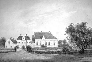 Skafgaard by F. Richardt in Prospecter af danske Herregaarde, 1861
