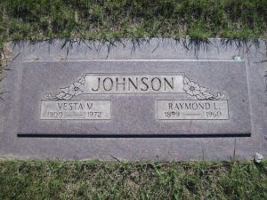 Vesta M and Raymond Lee Johnson